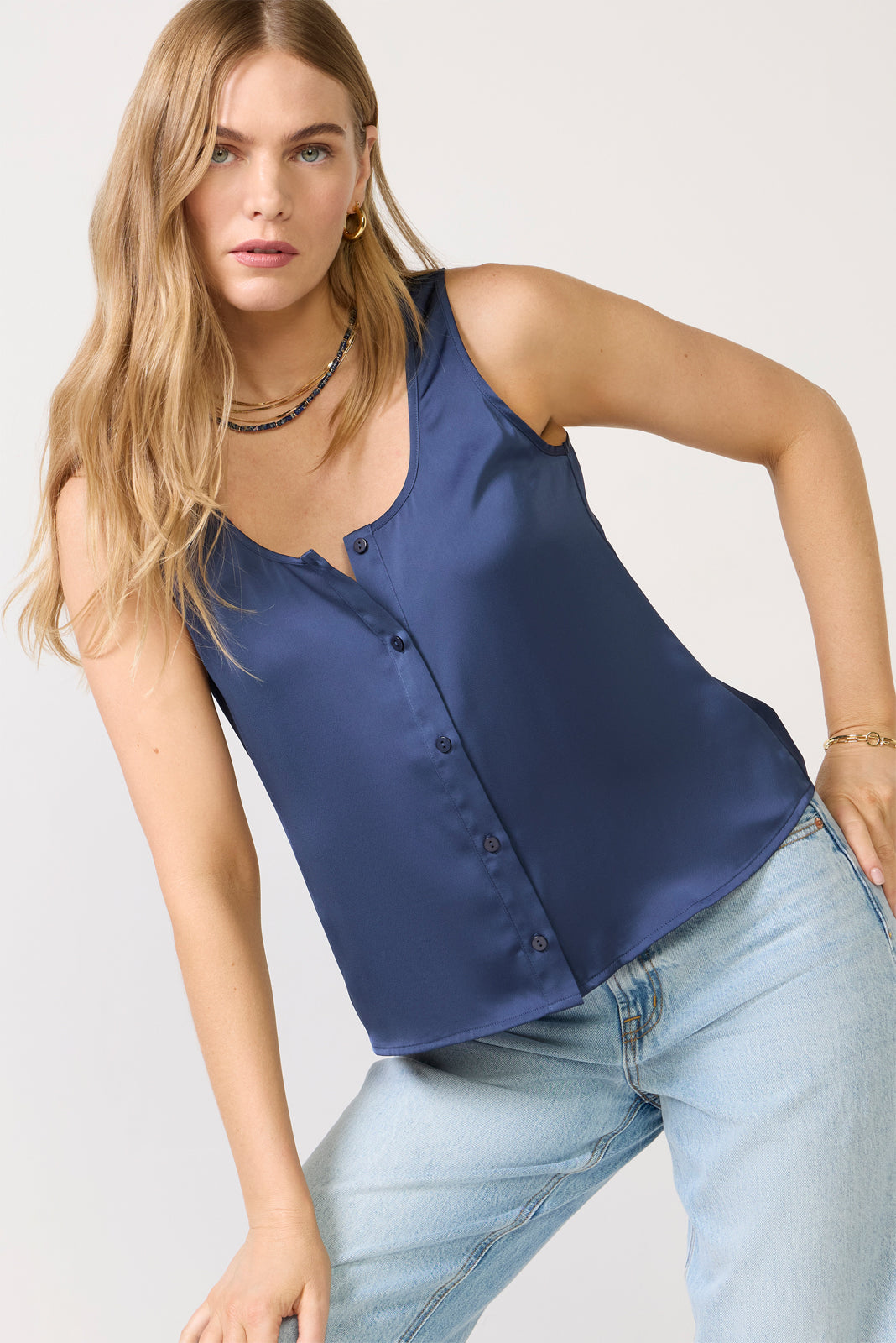 Callan Satin Tank