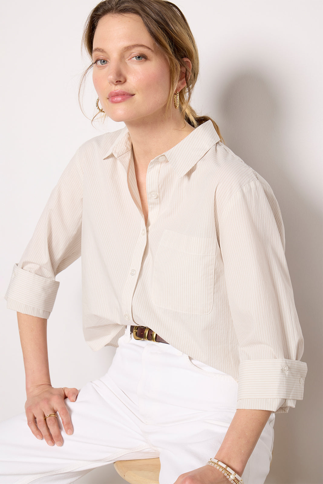 Aiden Crop Shirt