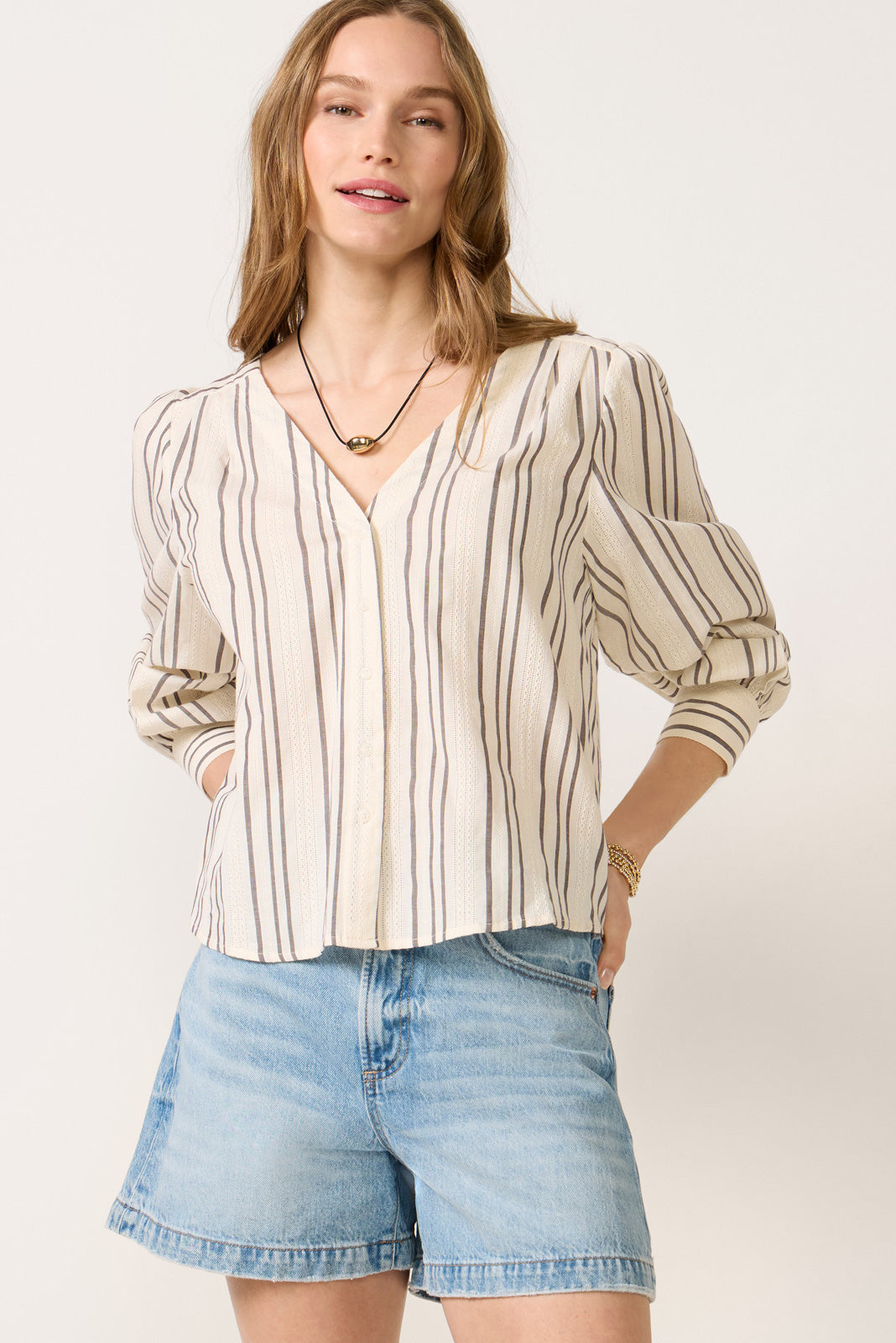 Bailey Button Stripe Blouse