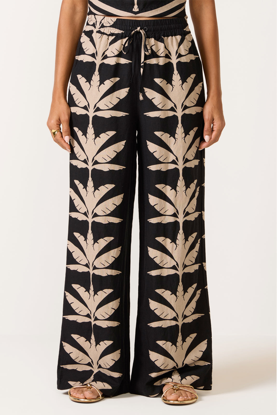 Dani Wide Leg Linen Pant