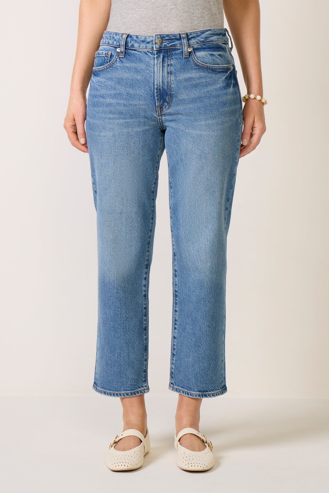 Aleks Crop Straight Jean