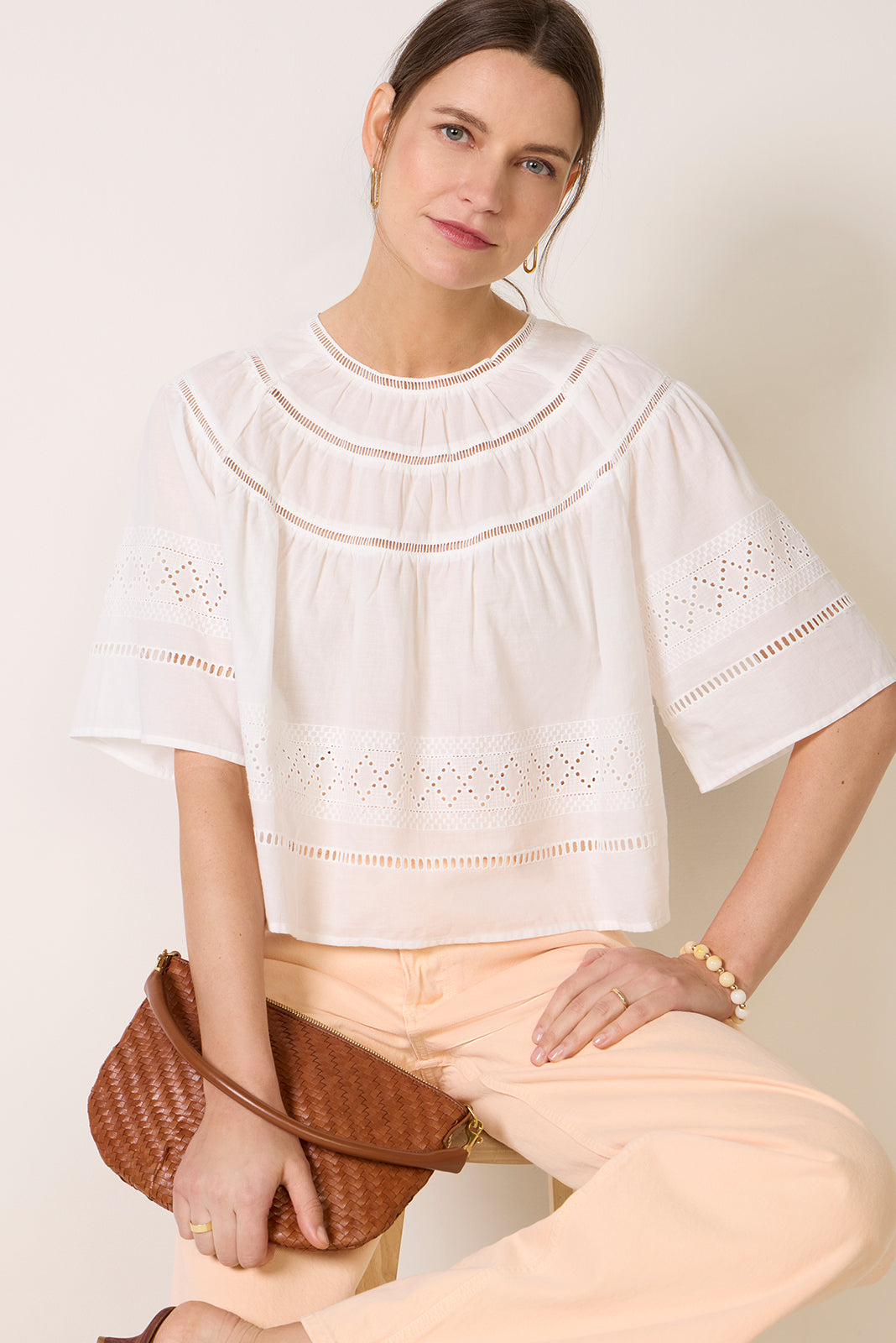 Arie Cutwork Blouse