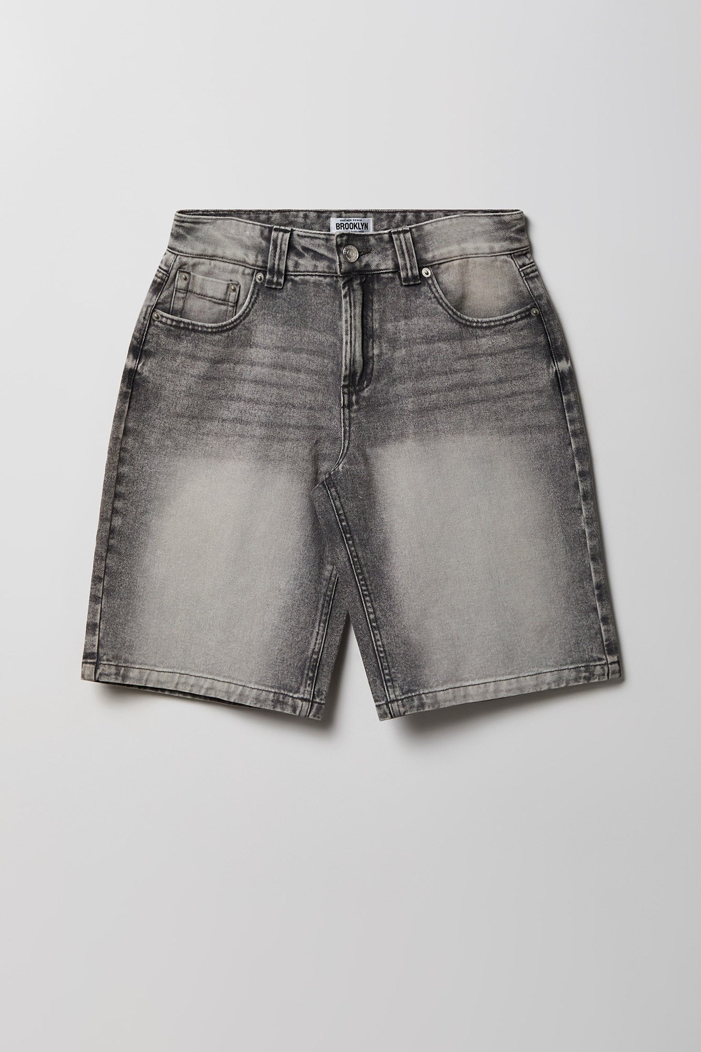 Brooklyn Graphic Low Rise Baggy Grey Jort