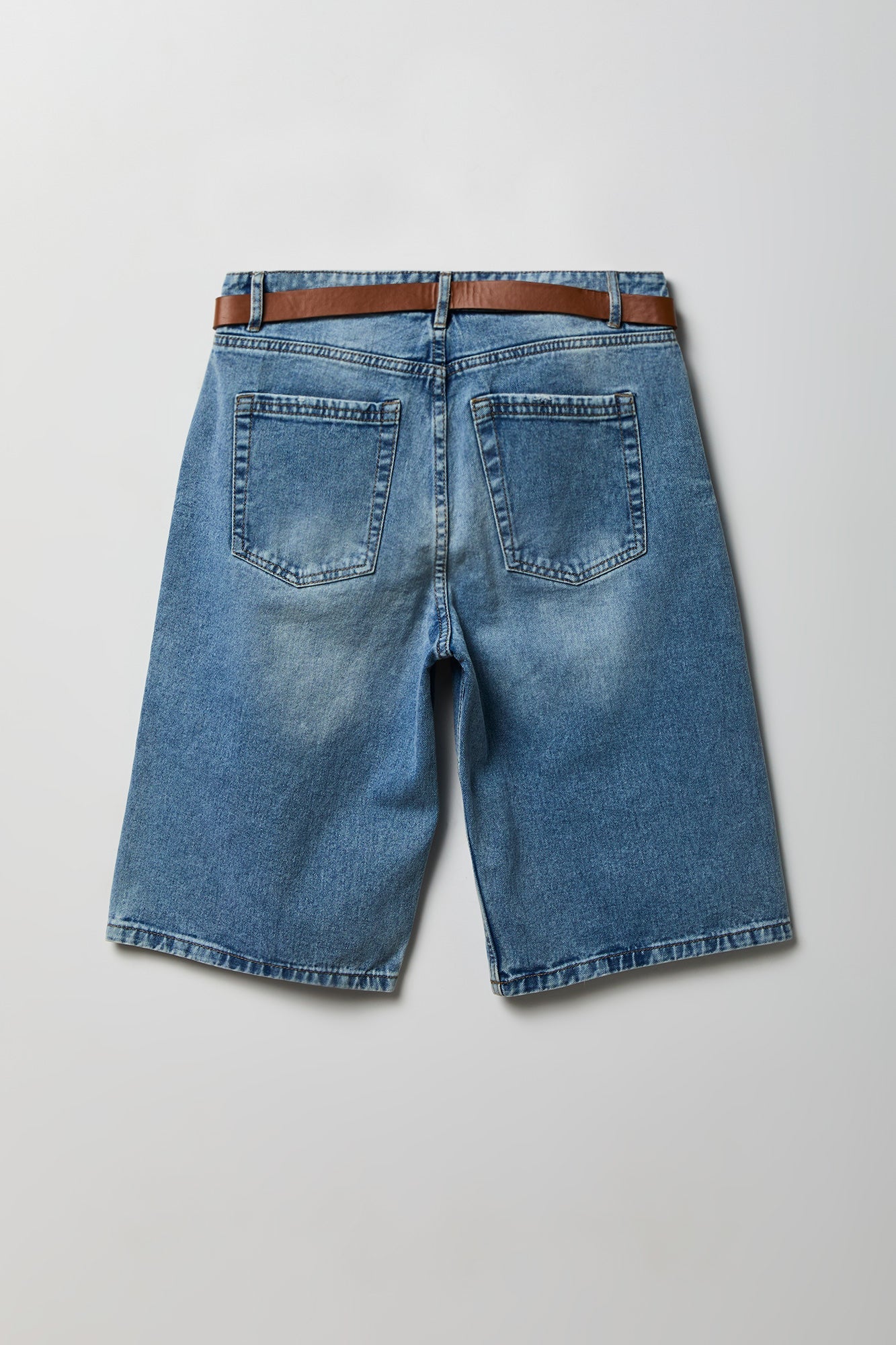 Low Rise Belted Jort 13"
