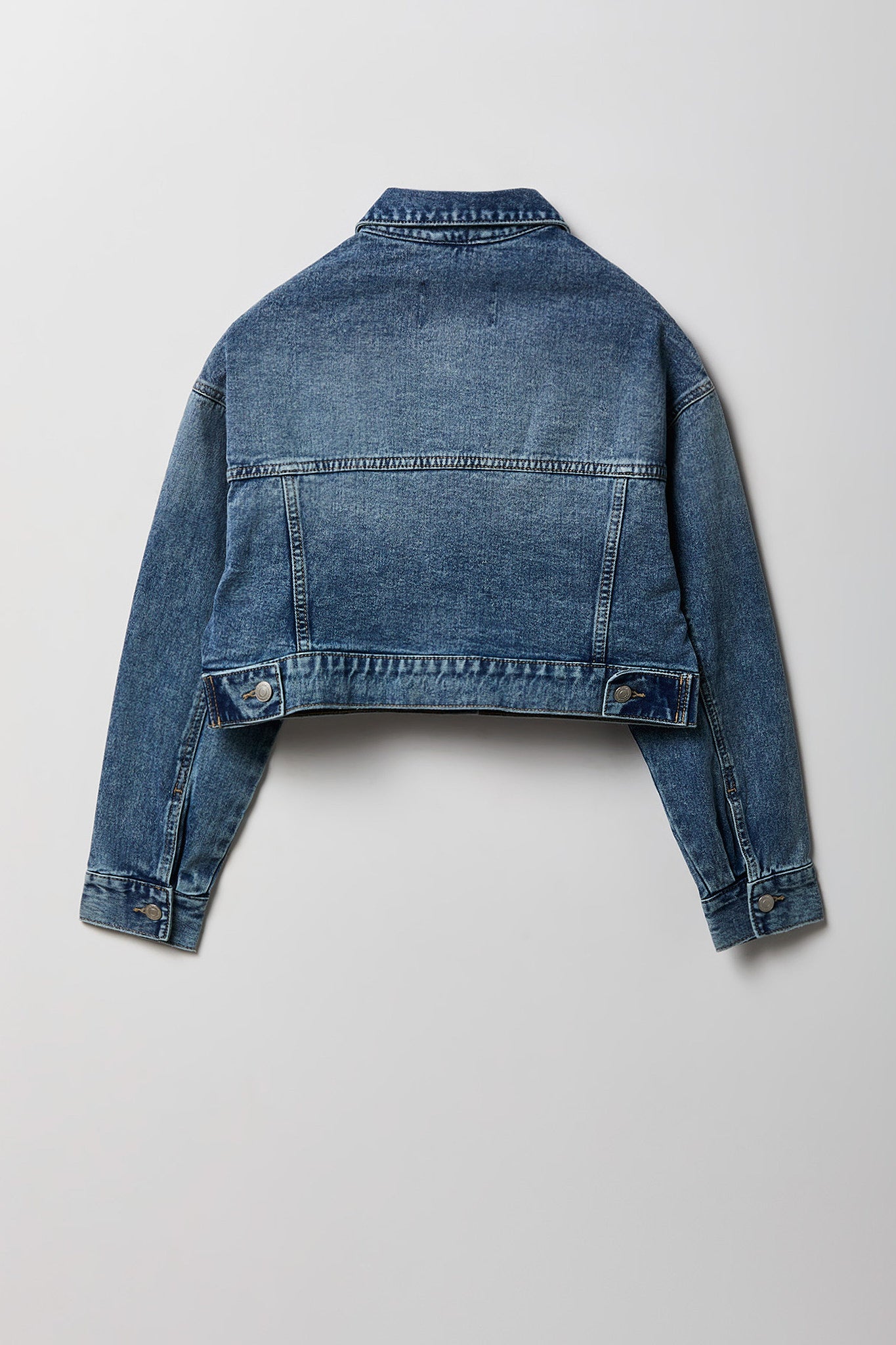Ripped Cropped Denim Jacket