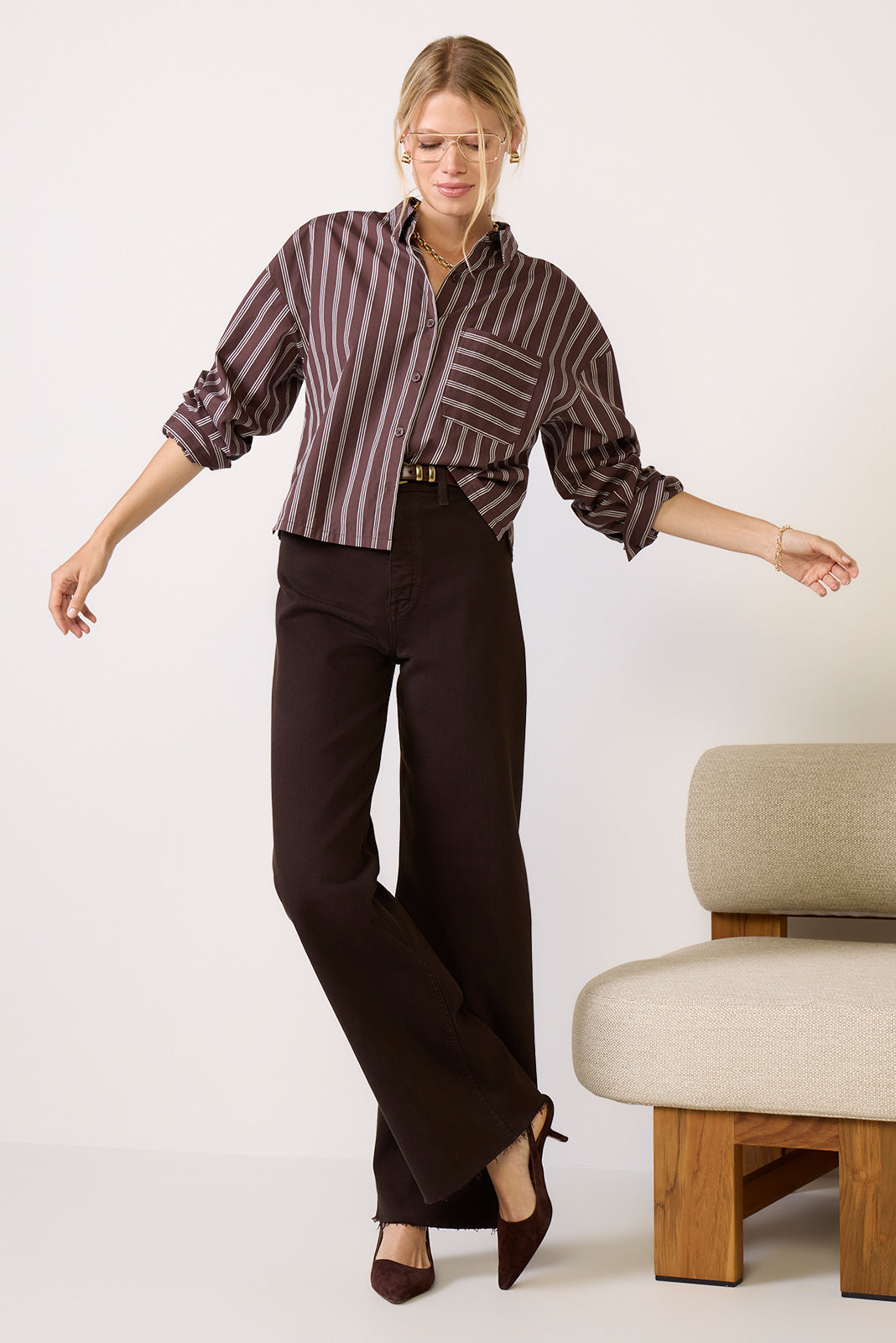 Aiden Crop Shirt