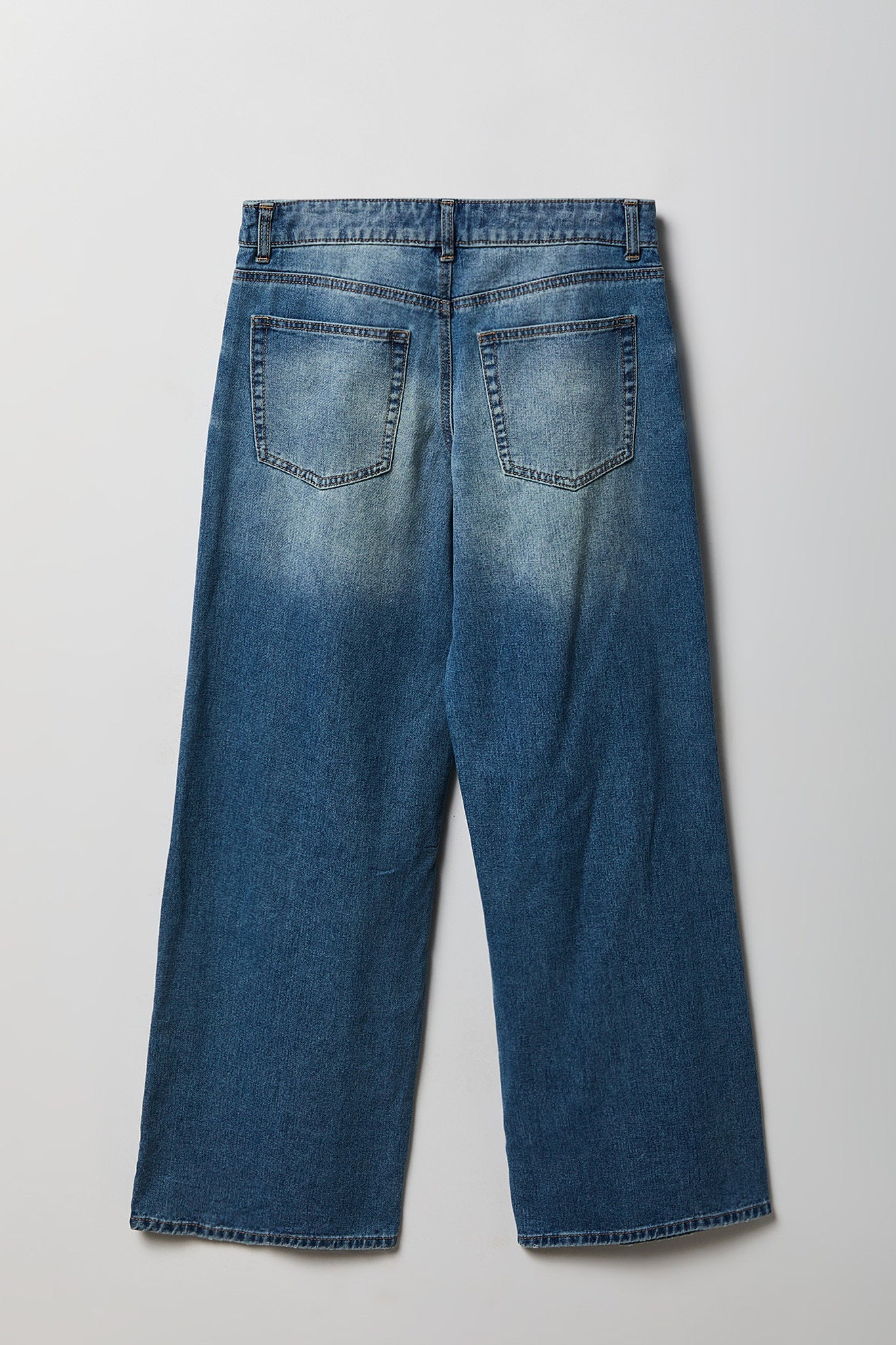 London Ripped Low Rise Super Baggy Medium Jean