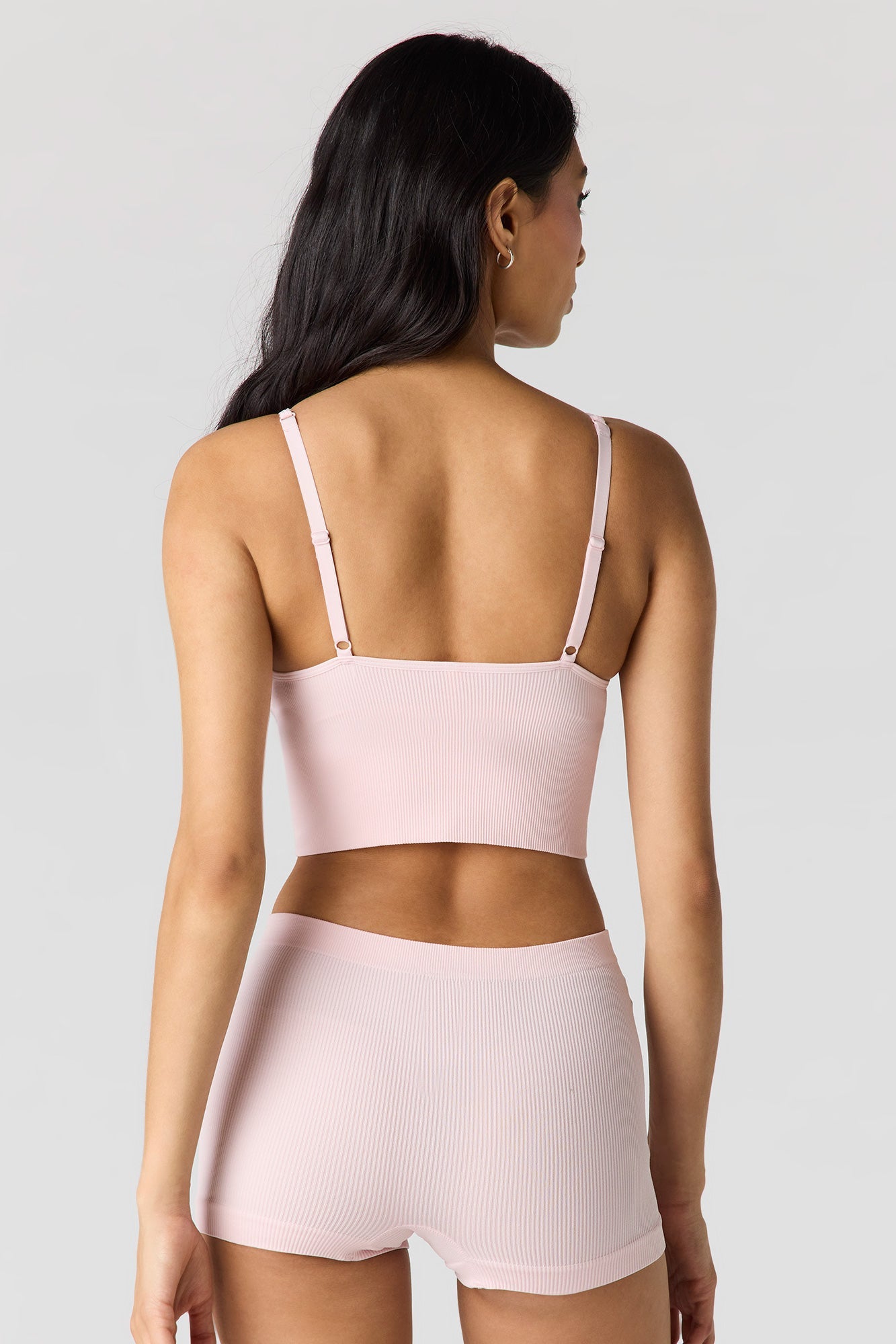 Seamless Ribbed Padded Bralette