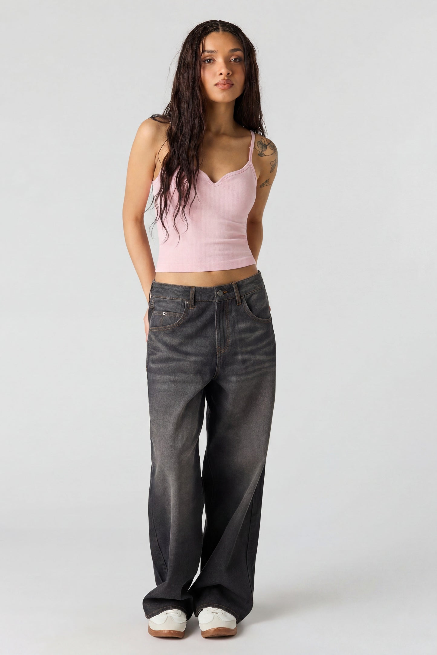 Braless Seamless Ribbed V-Neck Cami
