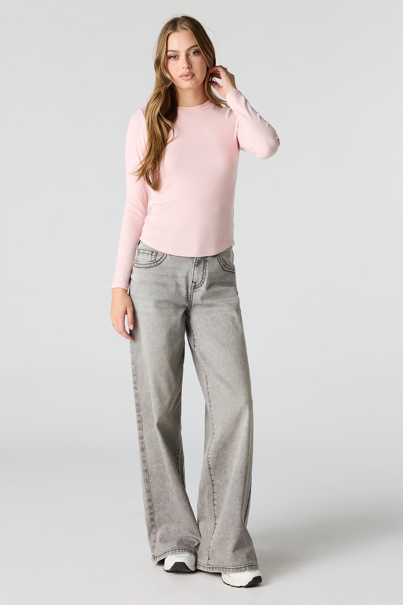 Ribbed Long Sleeve Top