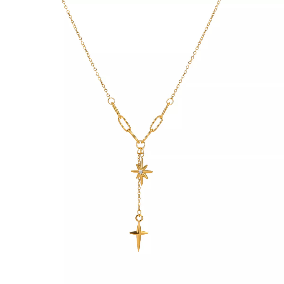 18K Gold-Plated Cross Necklace