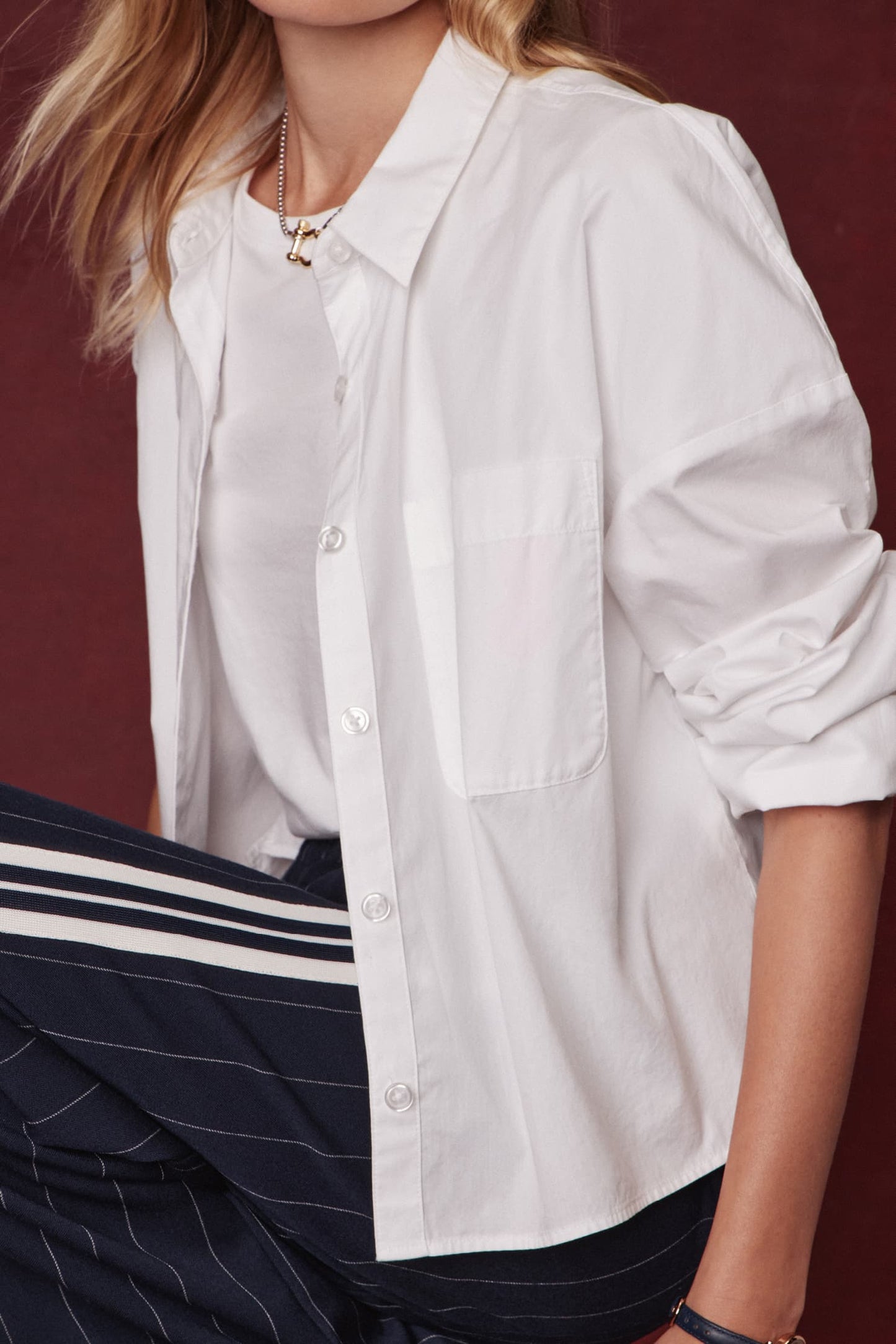 Aiden Crop Shirt