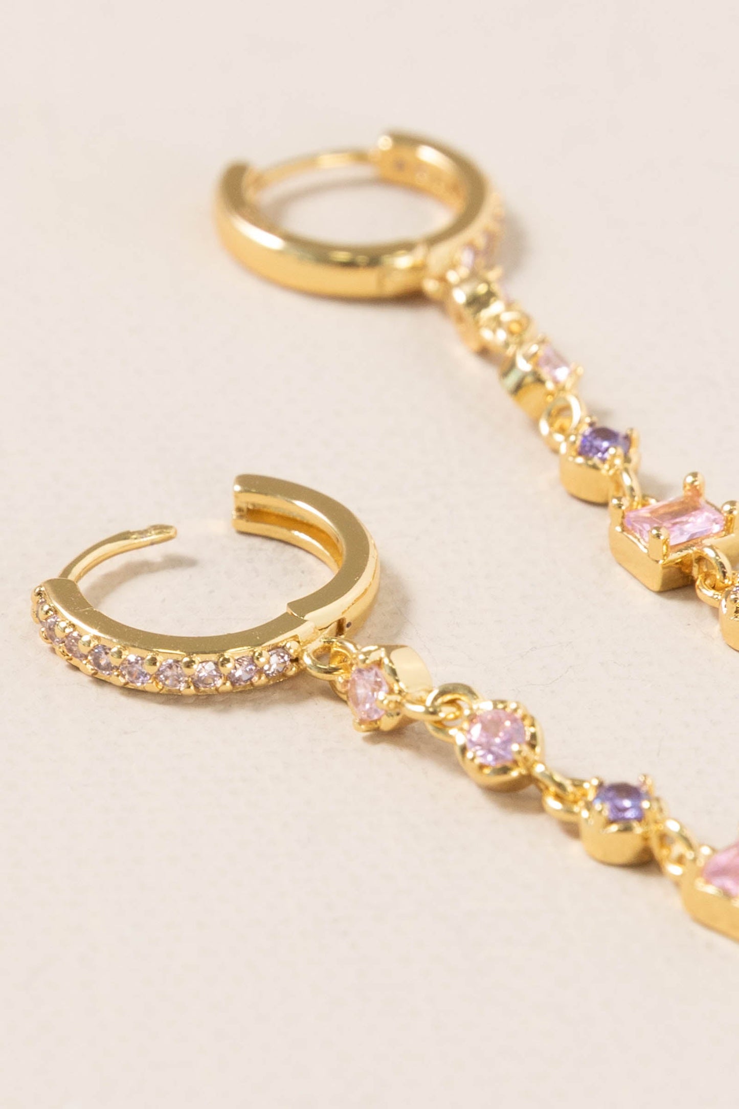 Blush Cascade Drop Earrings