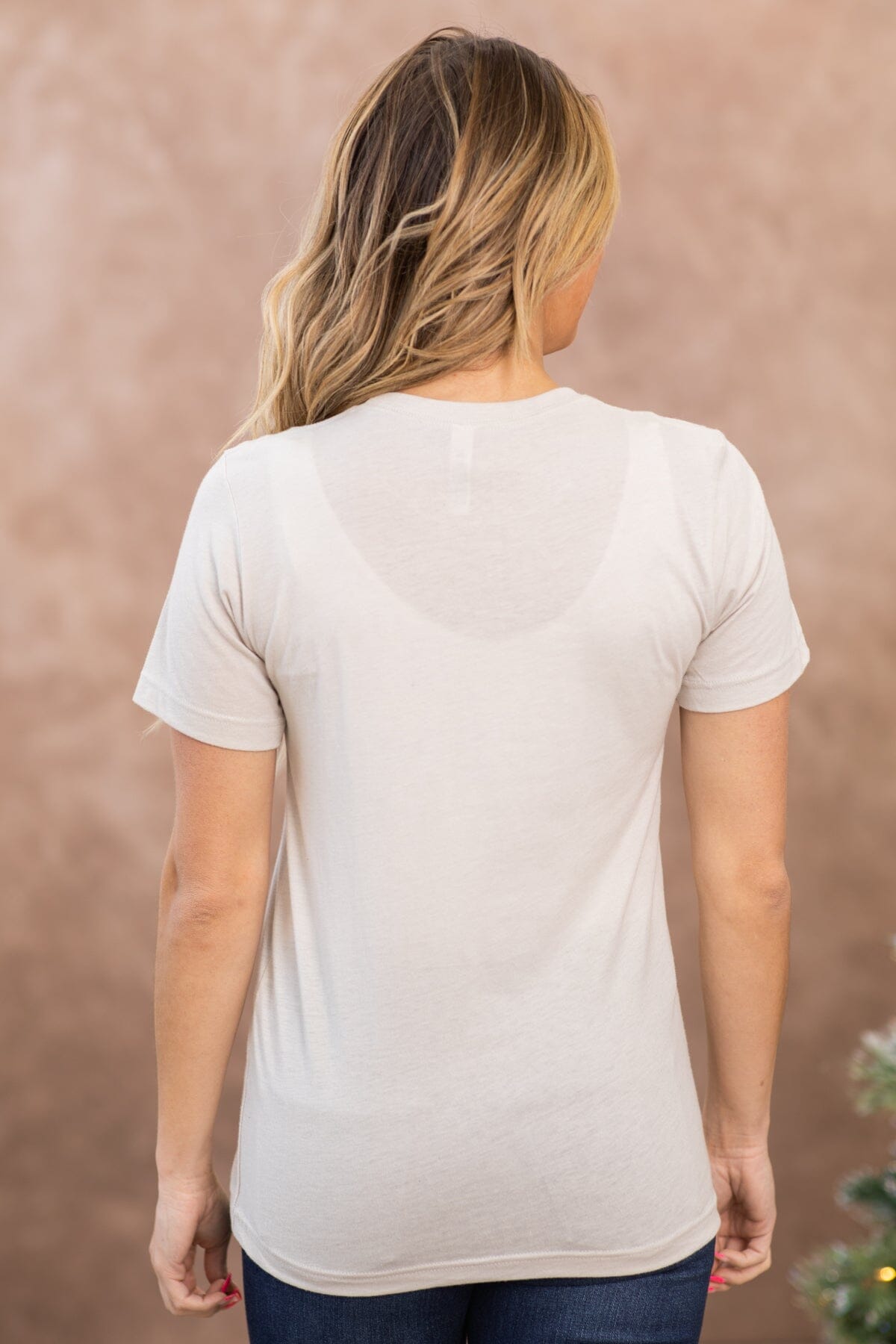 Beige Everything Is Fine Graphic Tee