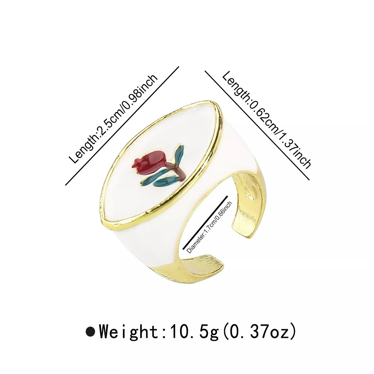 18K Gold-Plated Open Ring