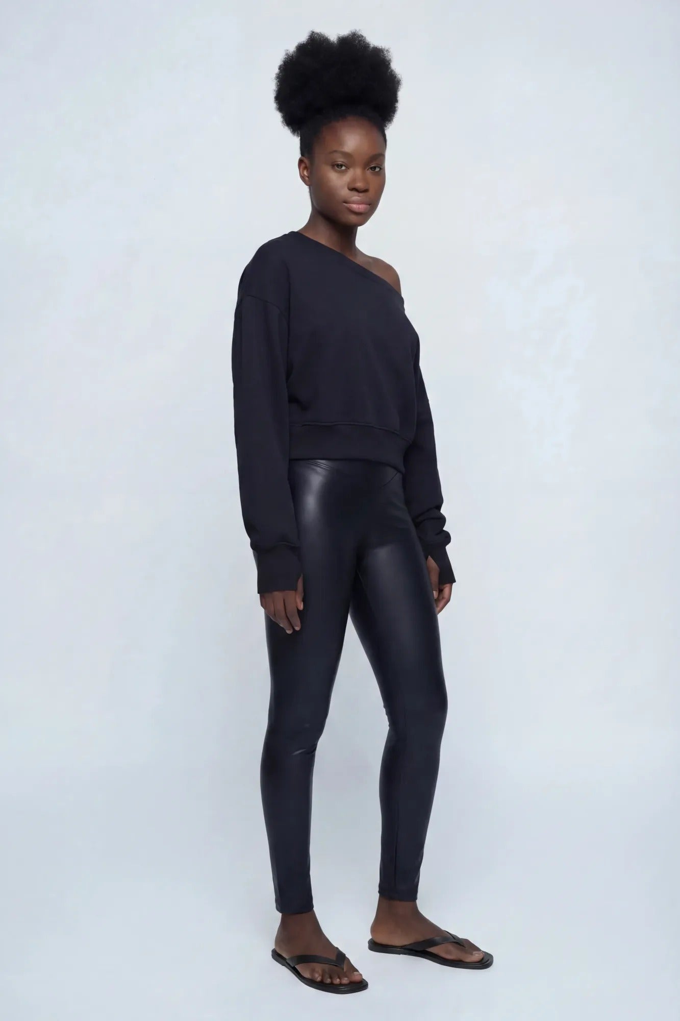 Faux Leather Legging
