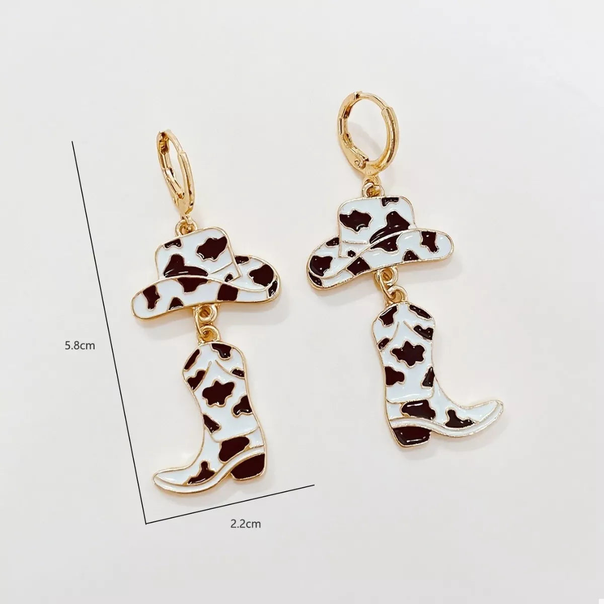 Cowboy Hat and Boot Dangle Earrings