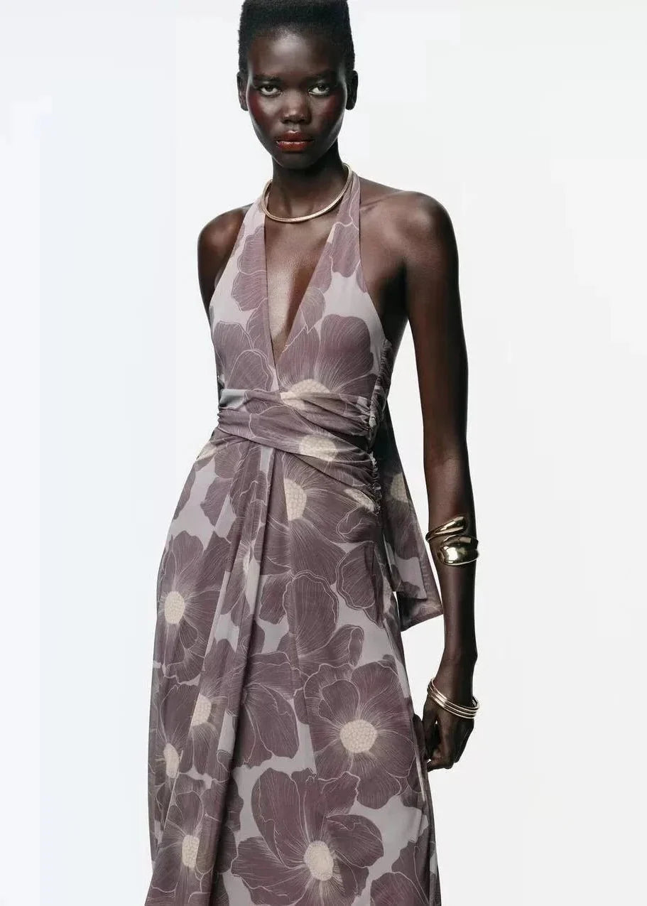 LINA HALTER MAXI DRESS