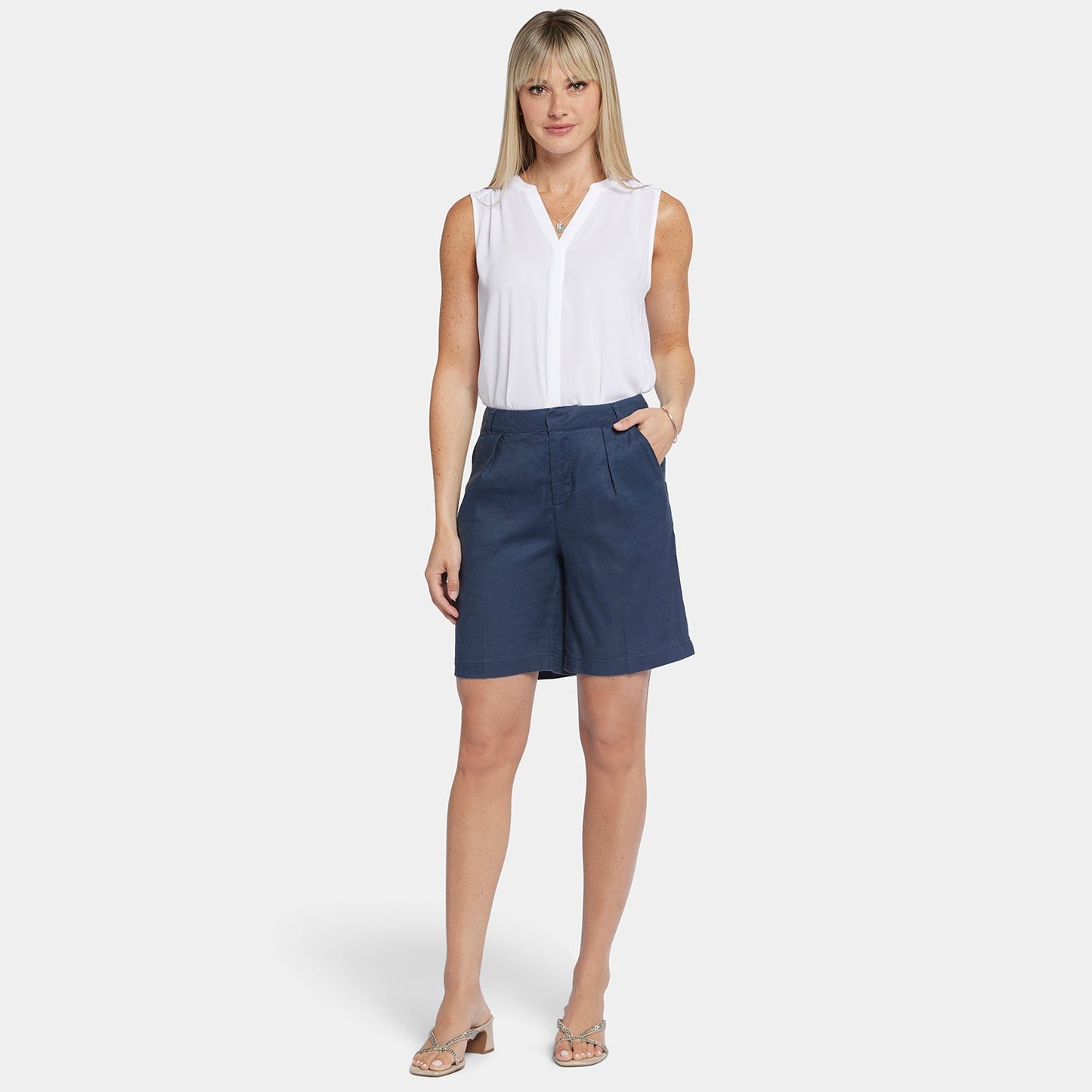 Relaxed Shorts - Oxford Navy