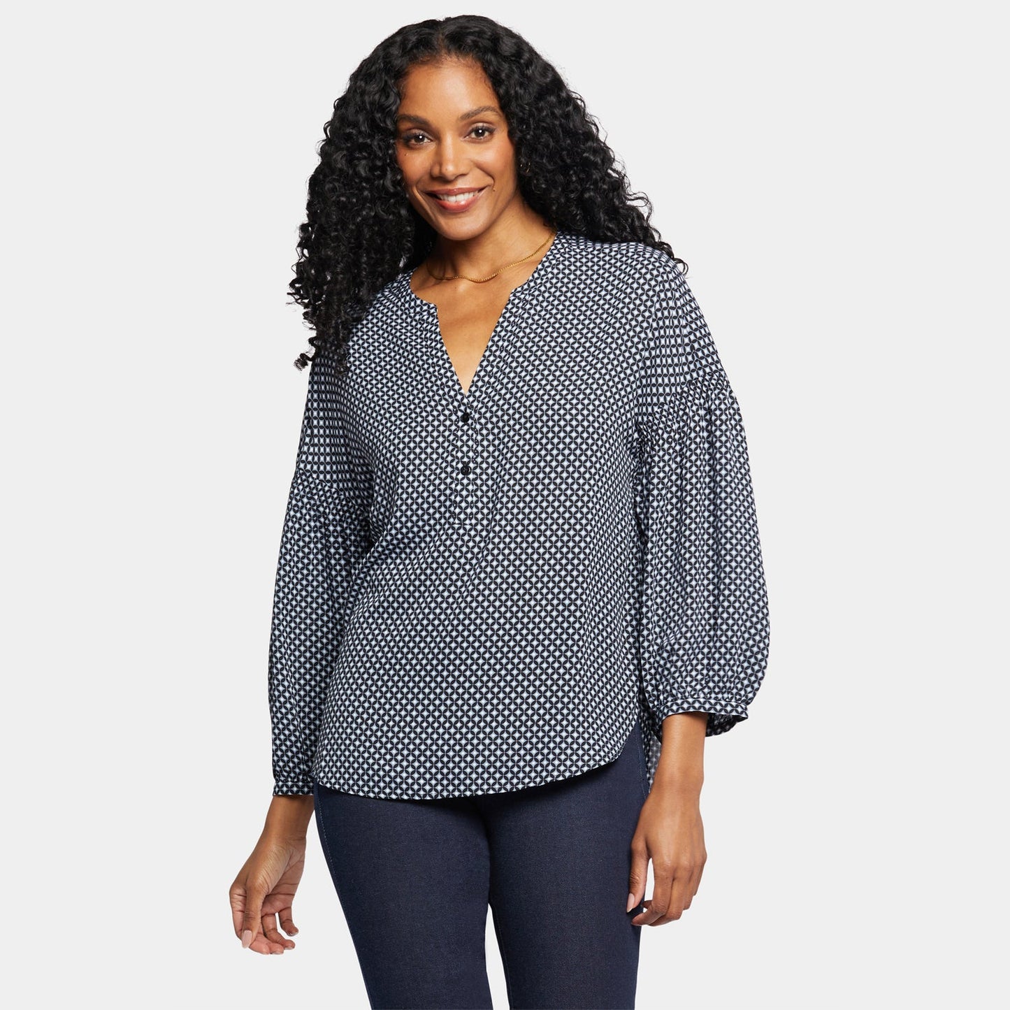 Paulina Peasant Blouse - Diamond Peak