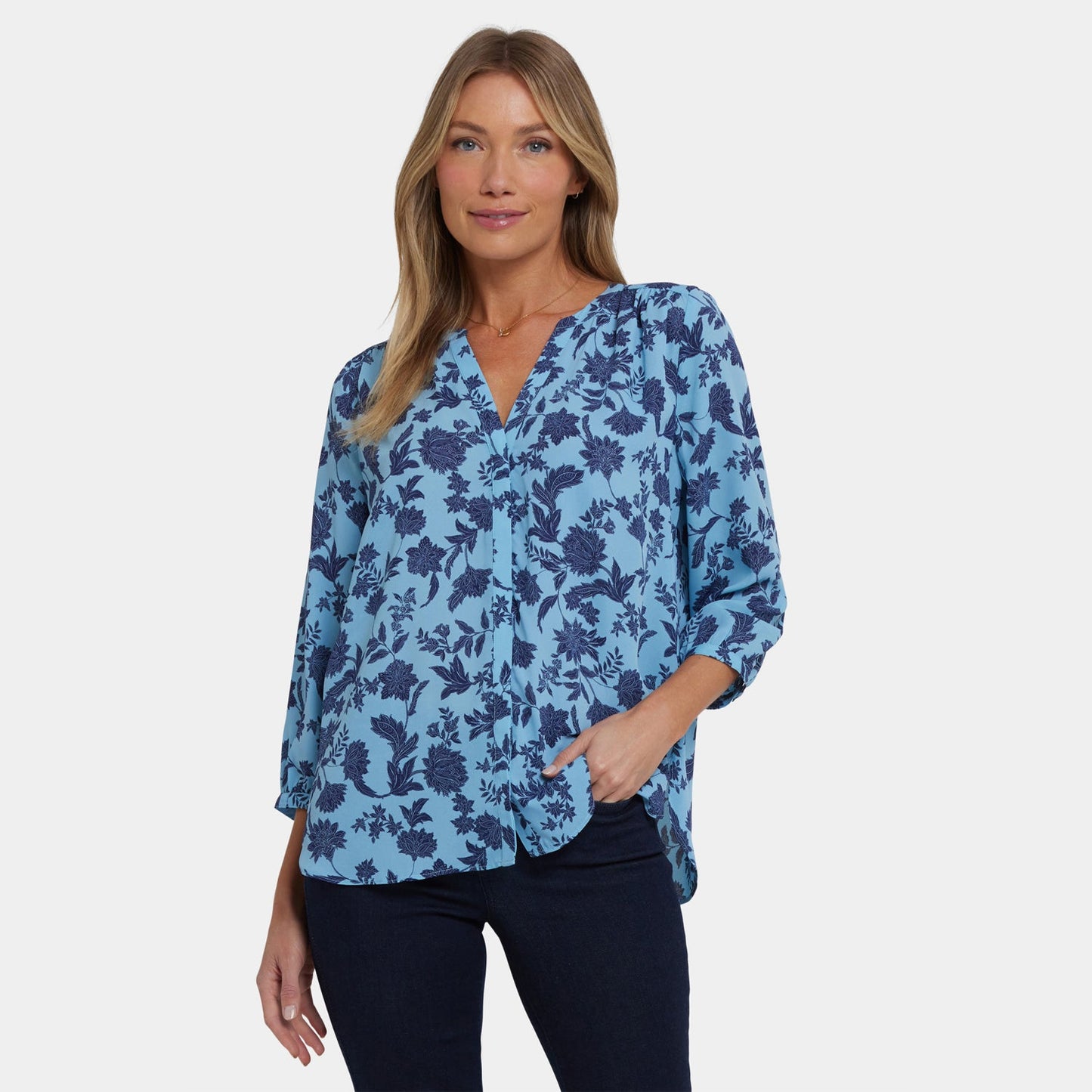 Pintuck Blouse - Villebon