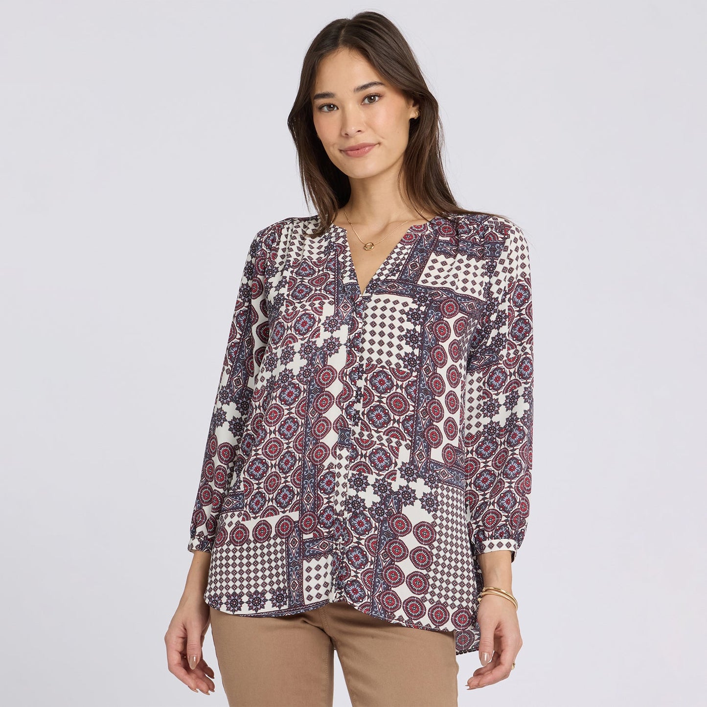 Pintuck Blouse - Vintage Patchwork