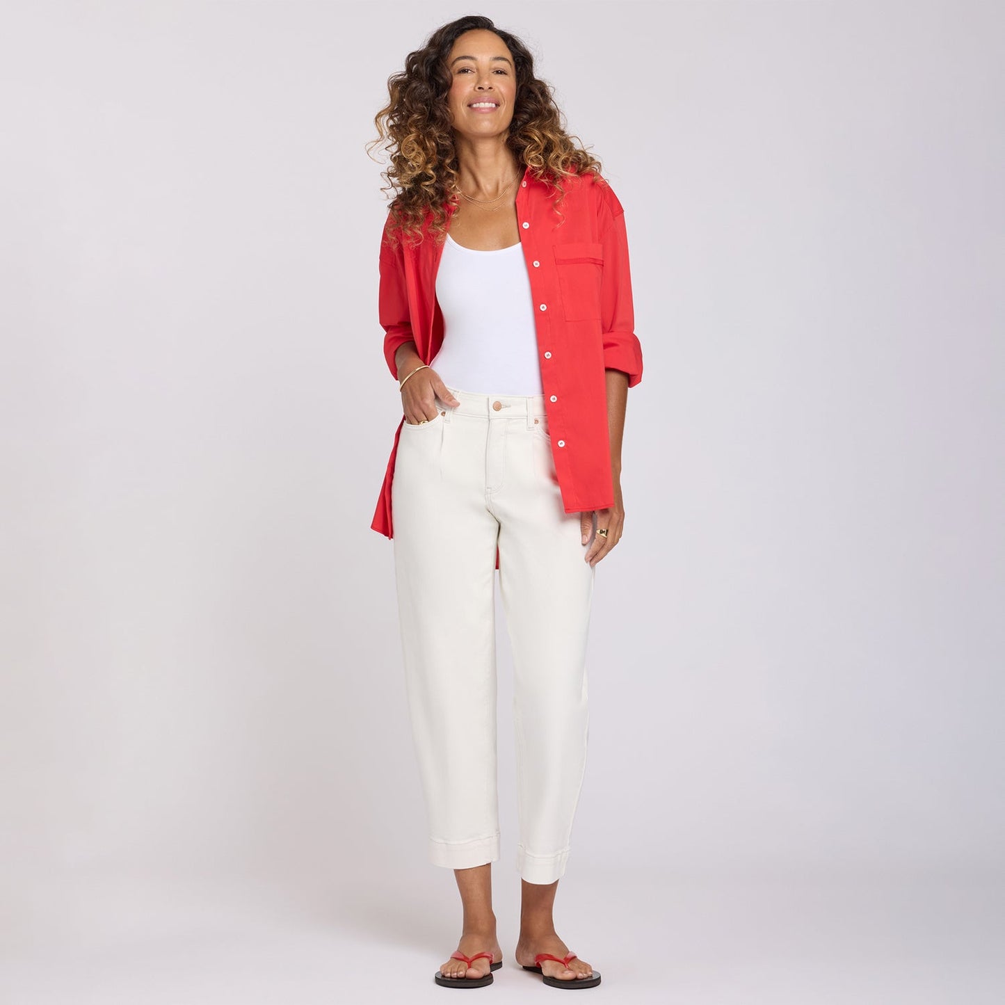Carrot Ankle Jeans - Vintage White