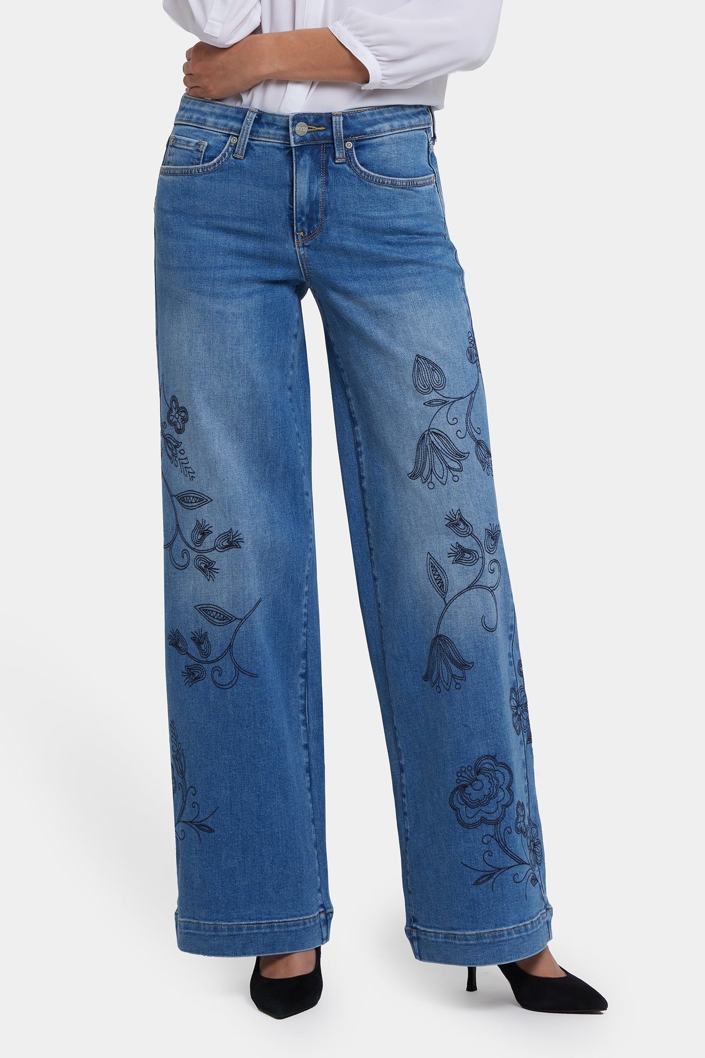 Teresa Wide Leg Jeans - Water Canyon