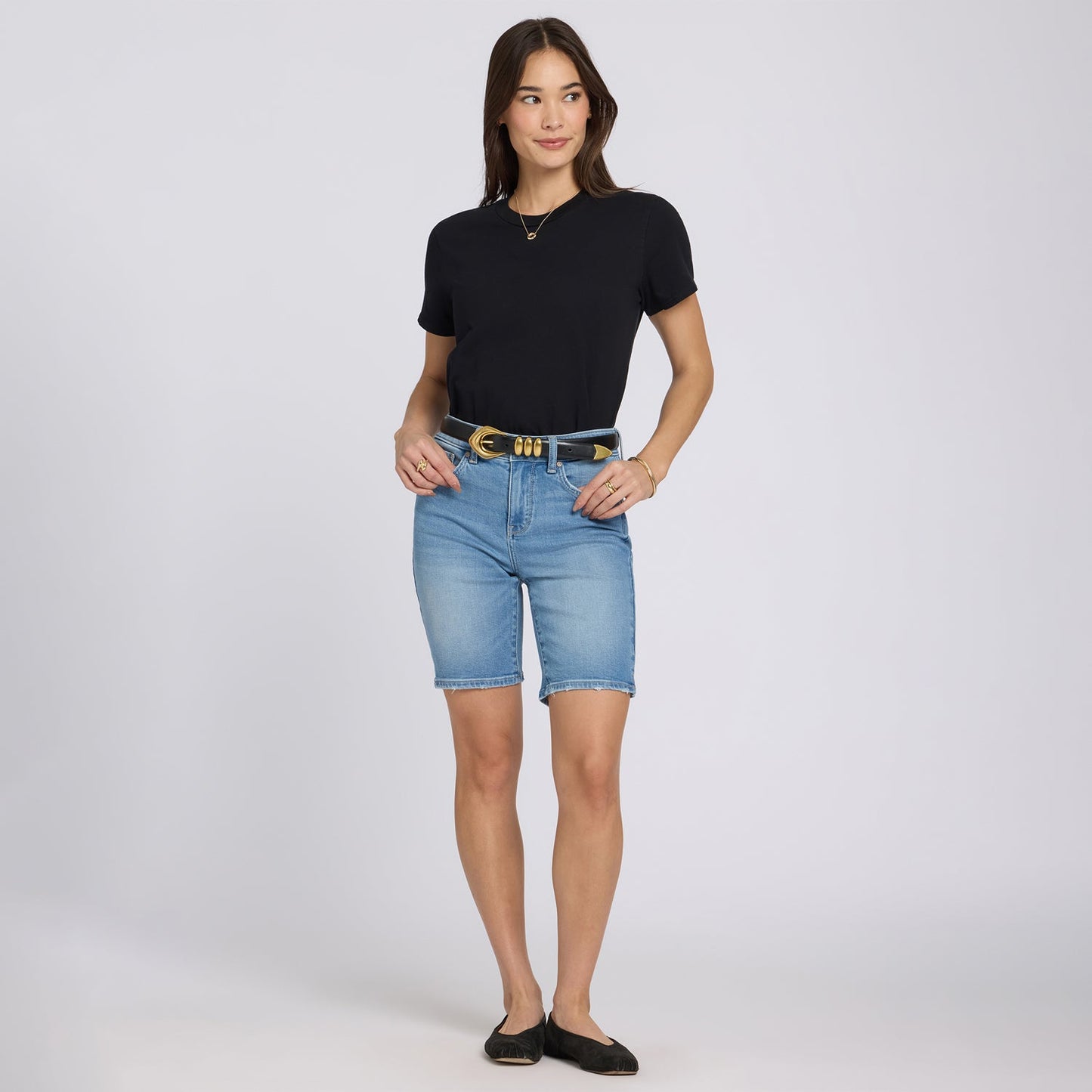 Ella Denim Shorts - Vista Lakes