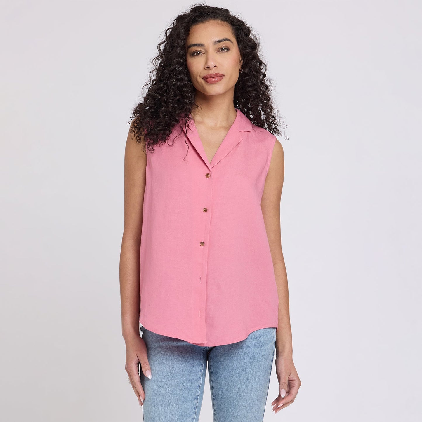 Gabrielle Sleeveless Blouse - Desert Rose