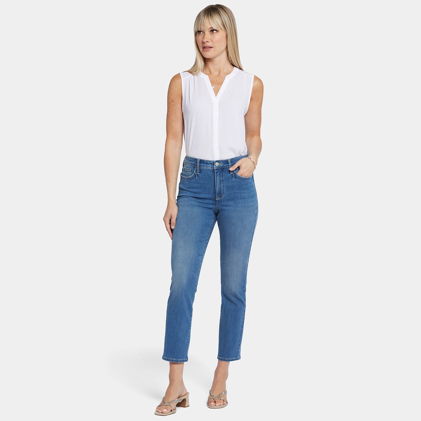 Curve Shaper™ Sheri Slim Ankle Jeans - Blue Water