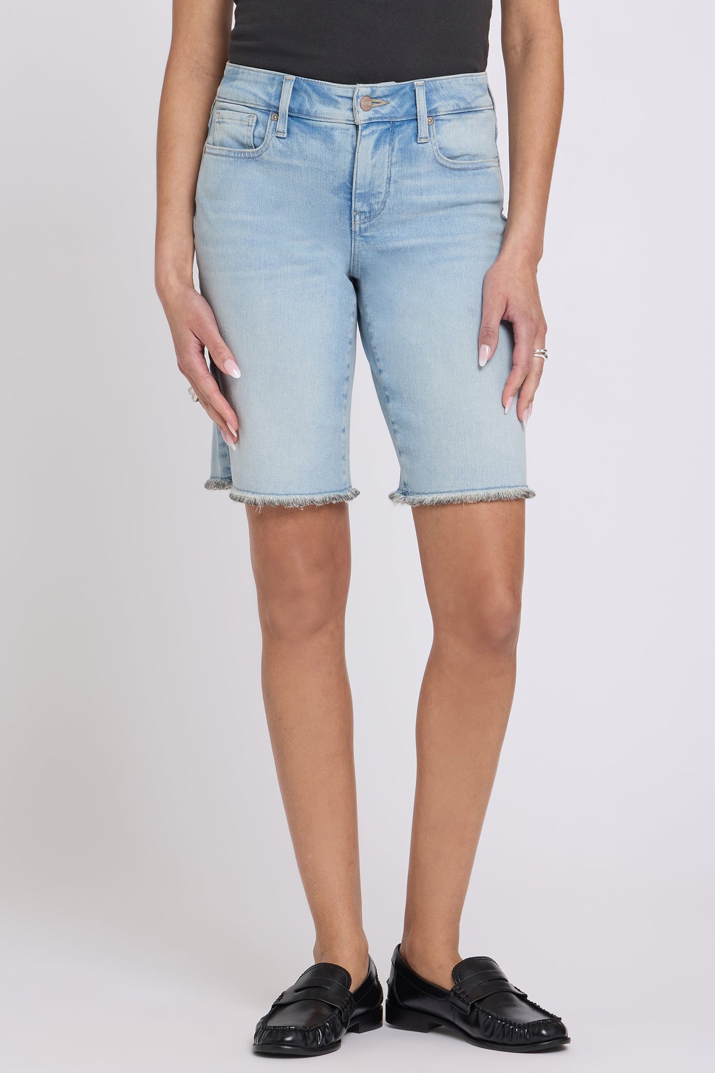 Boyfriend Denim Shorts In Petite - Keys View