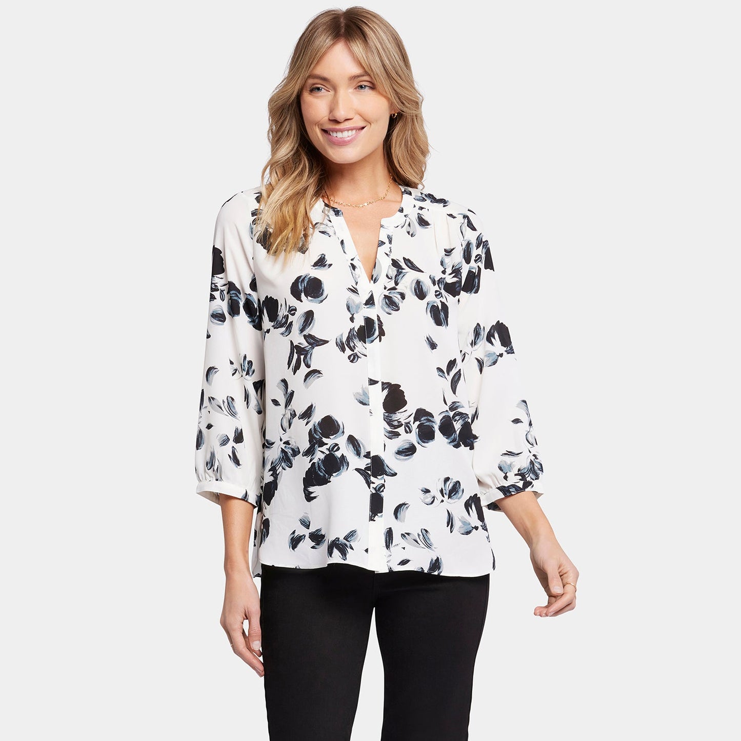 Pintuck Blouse - Lotus Leaf