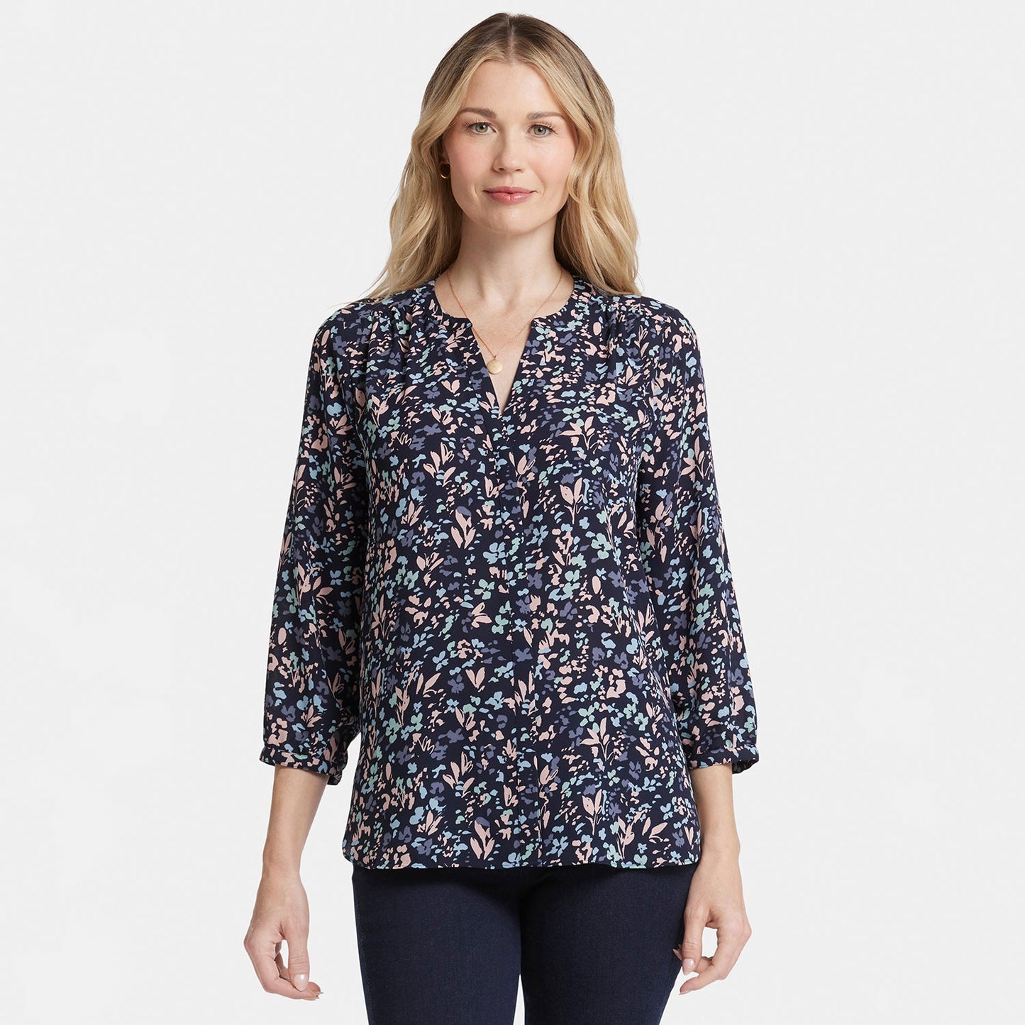 Pintuck Blouse - Bluebonnet Trail