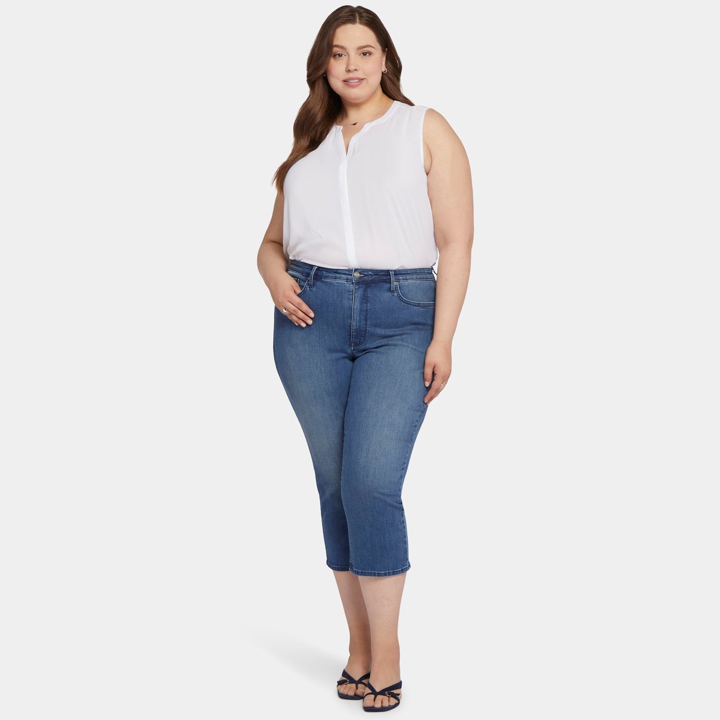 Joni Relaxed Capri Jeans In Plus Size - Splendid