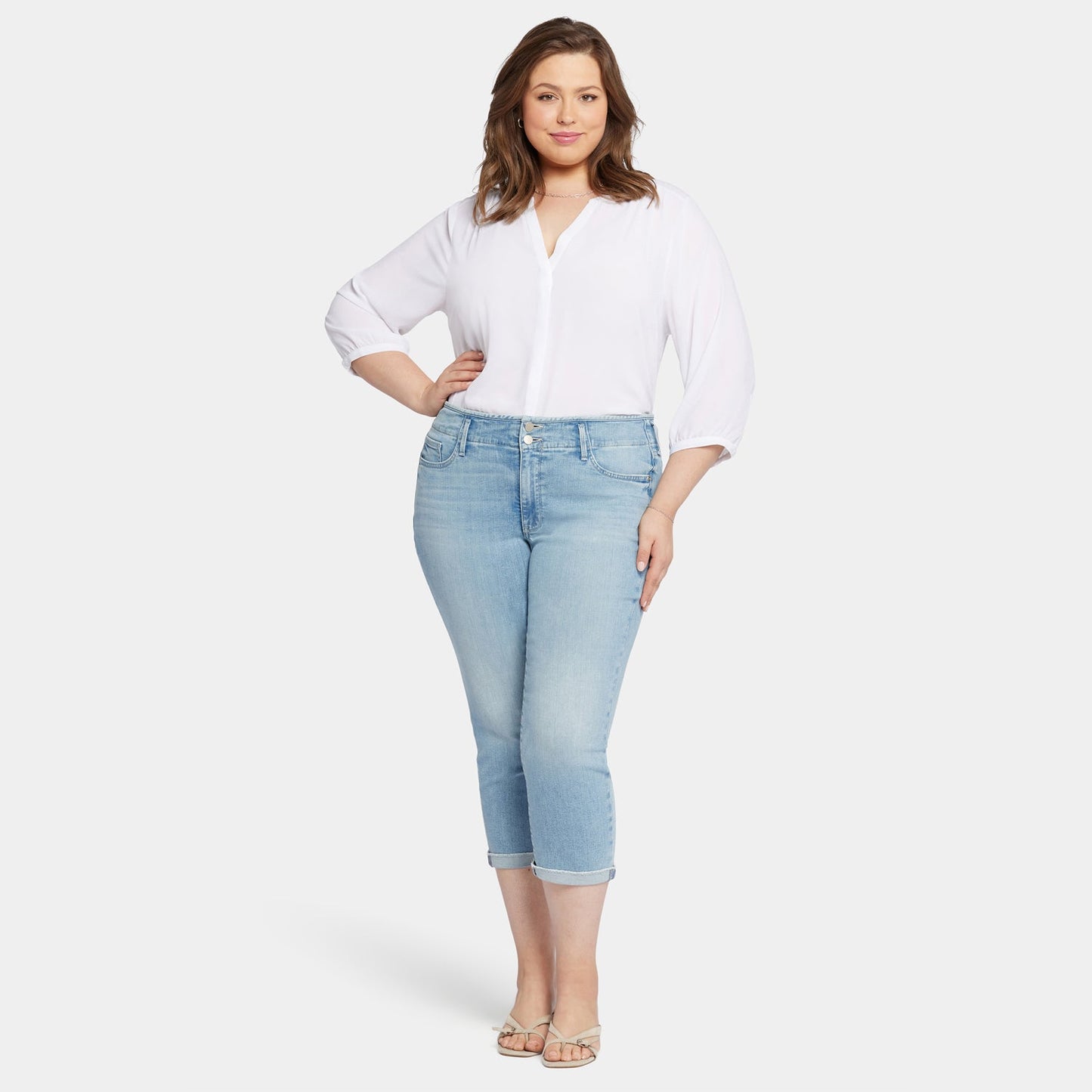 Chloe Capri Jeans In Plus Size - Promise