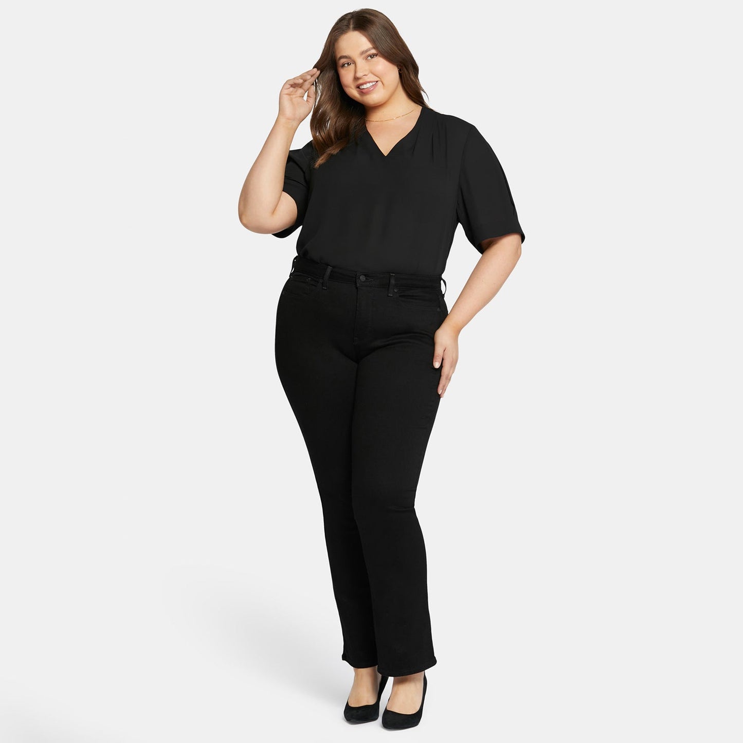 Barbara Bootcut Jeans In Plus Size - Black