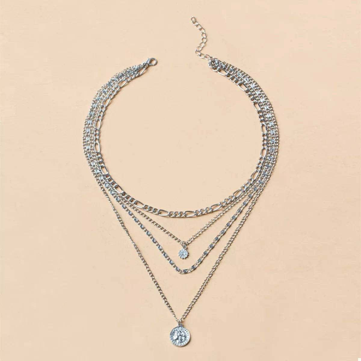 Four Layered Pendant Necklace