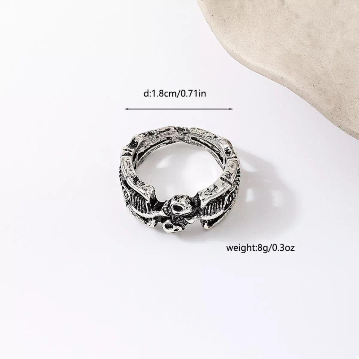 Halloween Skull Alloy Ring