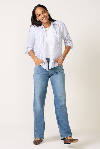 Button Down Stripe Shirt