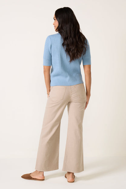 Ari w/ Waistband Tie Wide Leg Pant