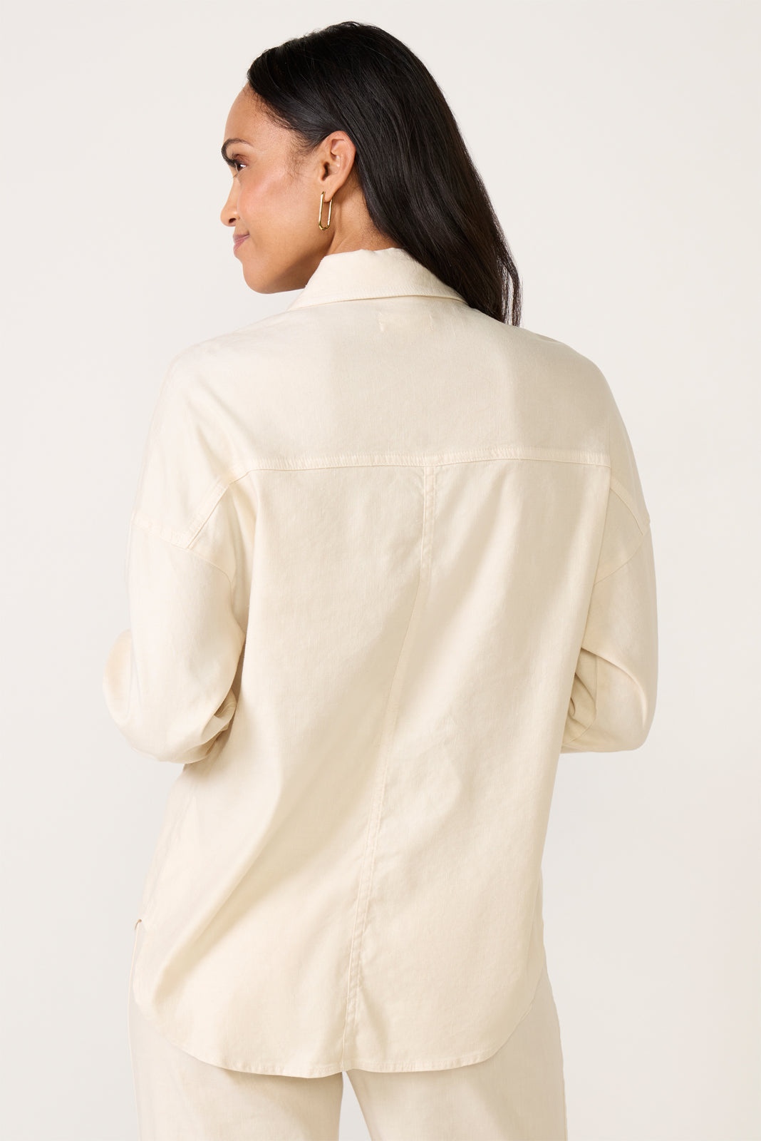 Frankie Stretch Linen Long Shacket