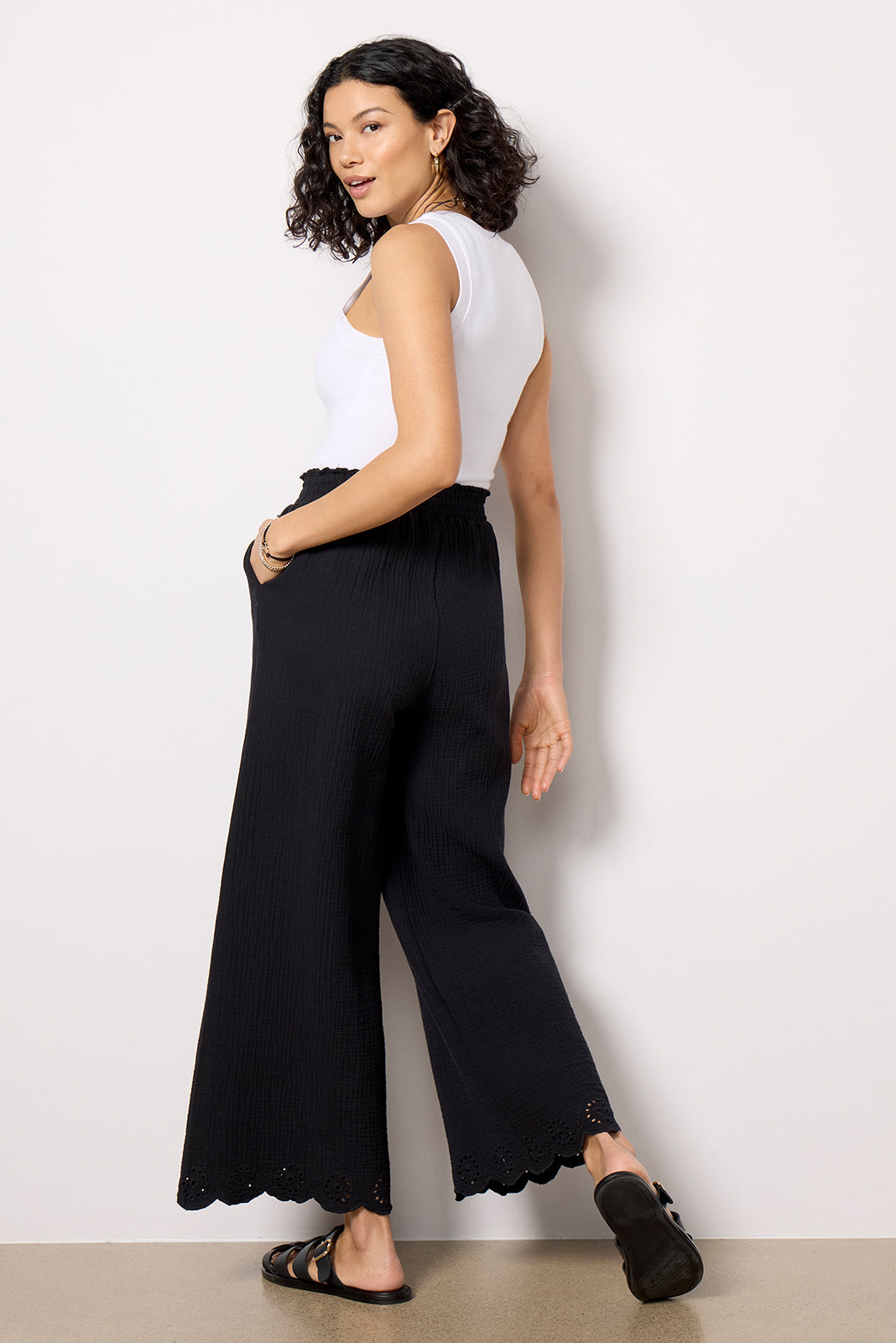Eden Gauze Eyelet Pant