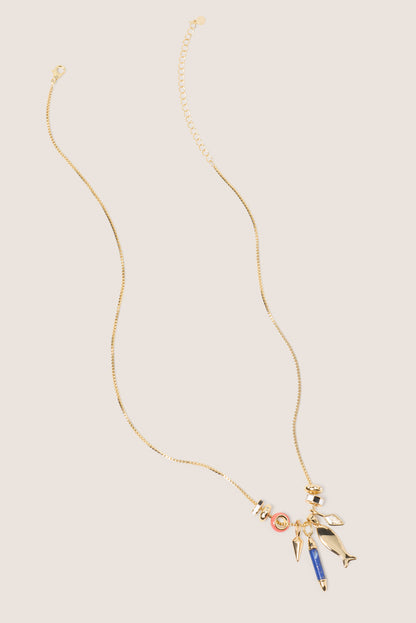 Alli Semi Charm Necklace