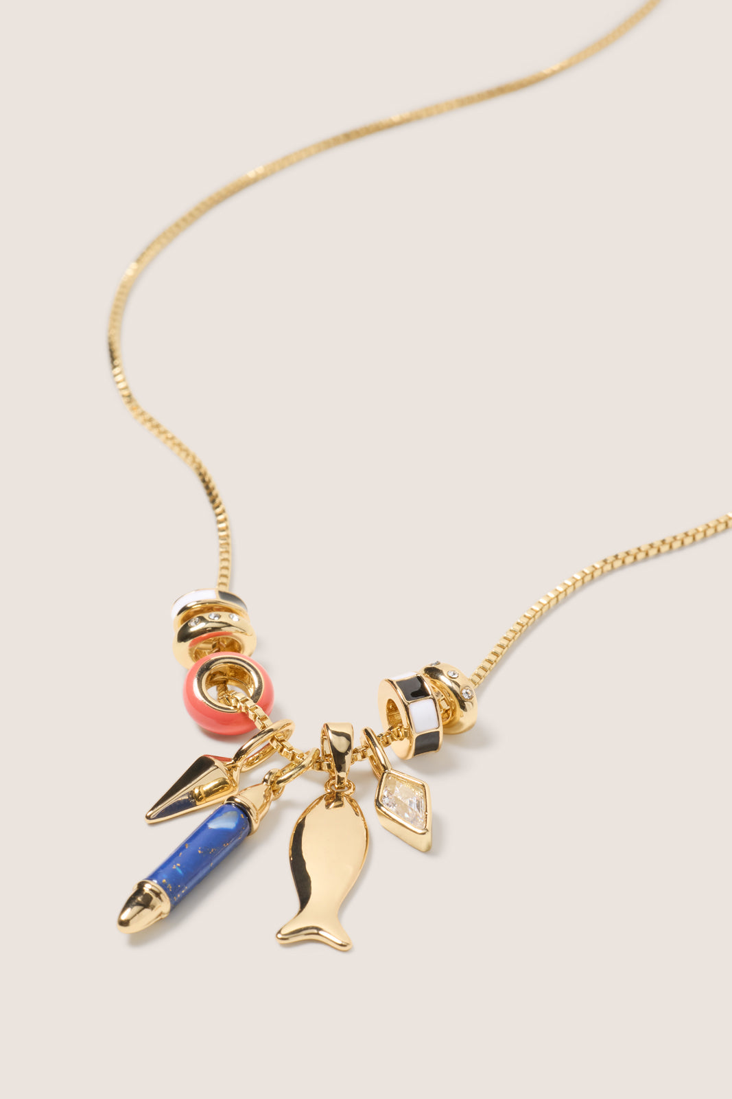 Alli Semi Charm Necklace