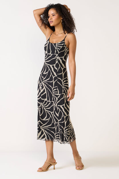Charisma Tova Palm Midi Dress