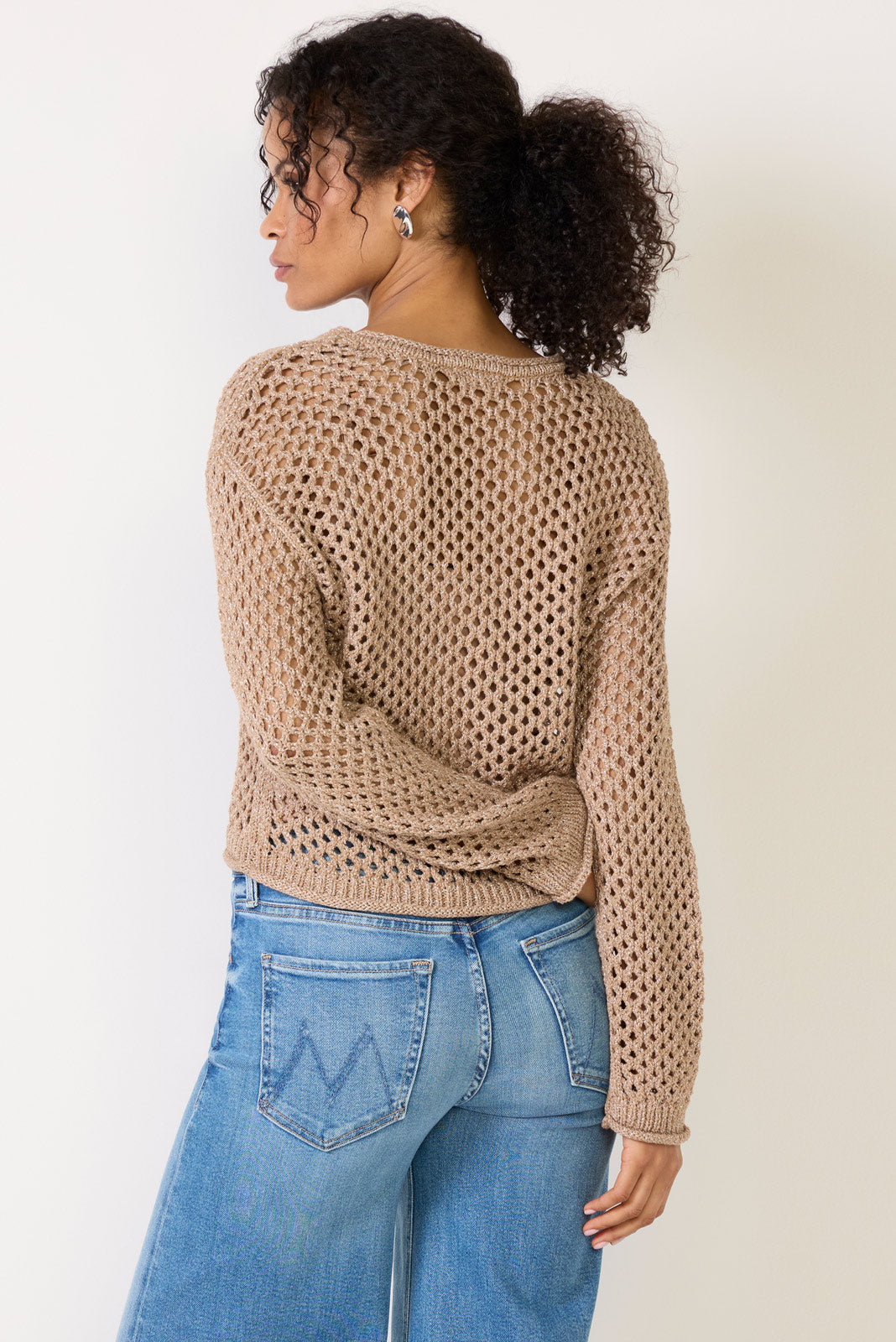 Cala Shimmer Crochet Sweater