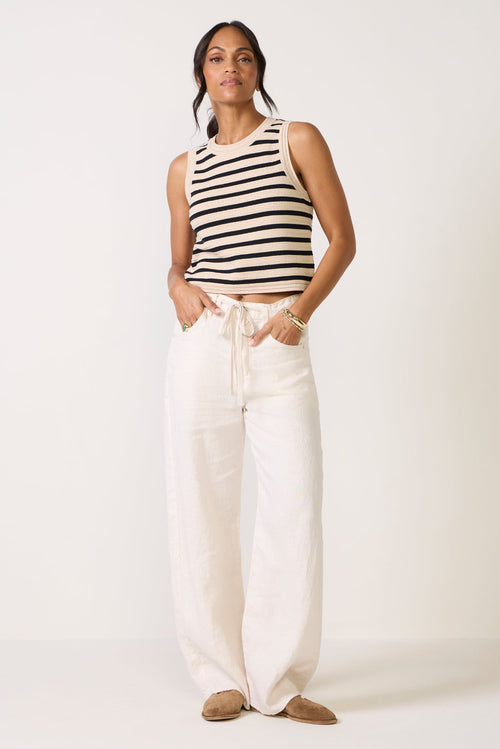 Brynn Drawstring Linen Pant