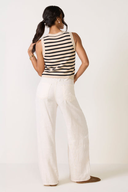 Brynn Drawstring Linen Pant