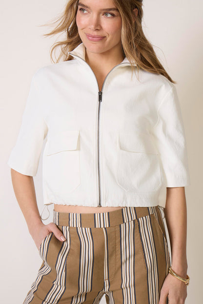 Collins Short Sleeve Bomber